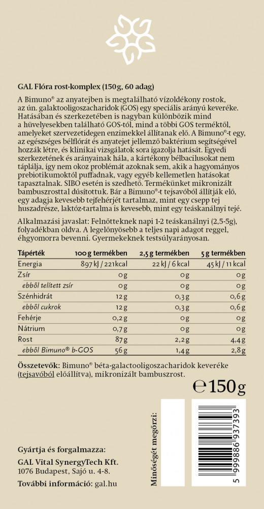 GAL Flóra rost-komplex összetevők