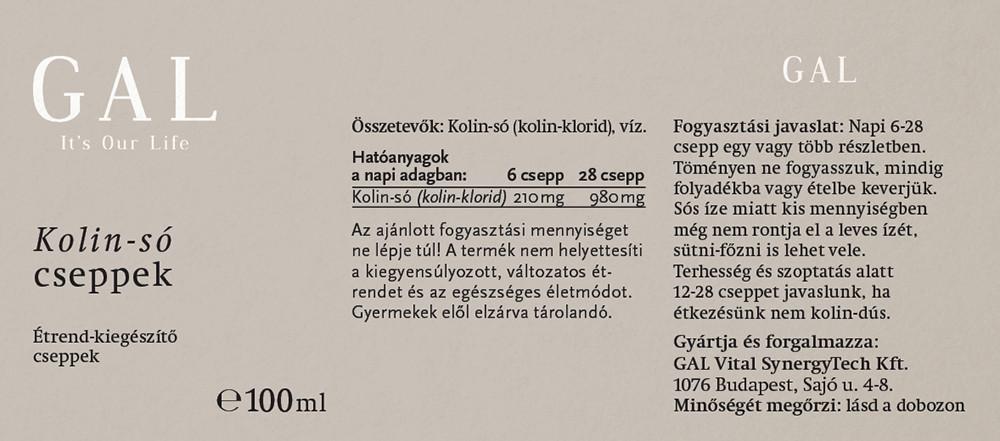 Kolin-só cseppek összetevők