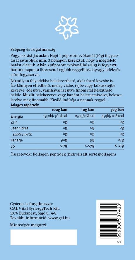 GAL Sertéskollagén Peptidek összetevők